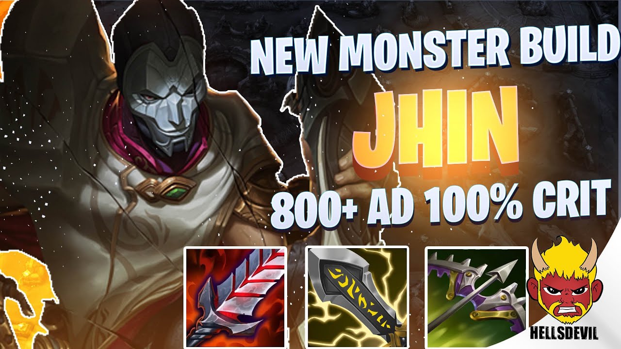 WILD RIFT | NEW MONSTER JHIN BUILD 800+ AD 100% CRIT | Challenger Jhin Gameplay | Guide & Build