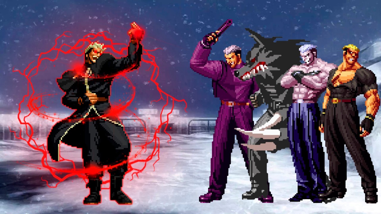 [KOF Mugen] Священник Гениц против команды Рюдзи Ямадзаки