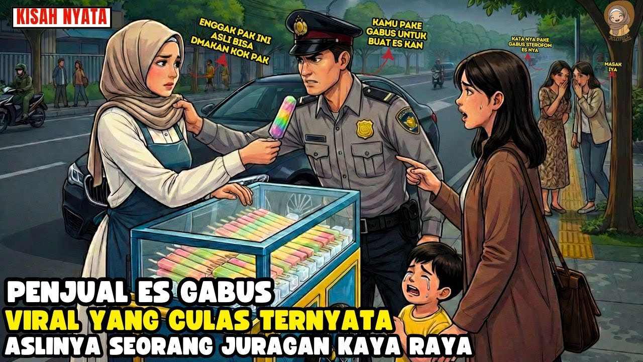 KETIKA PENJUAL ES GABUS VIRAL DREMEHKAN OLEH PETUGAS II SINETRON AZAB