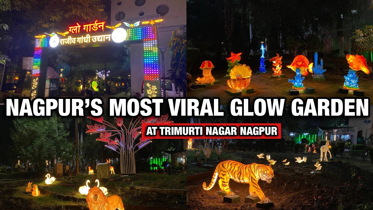 Glow garden in Nagpur 2024 || latest updates || Nagpur ka lighting wala garden ||