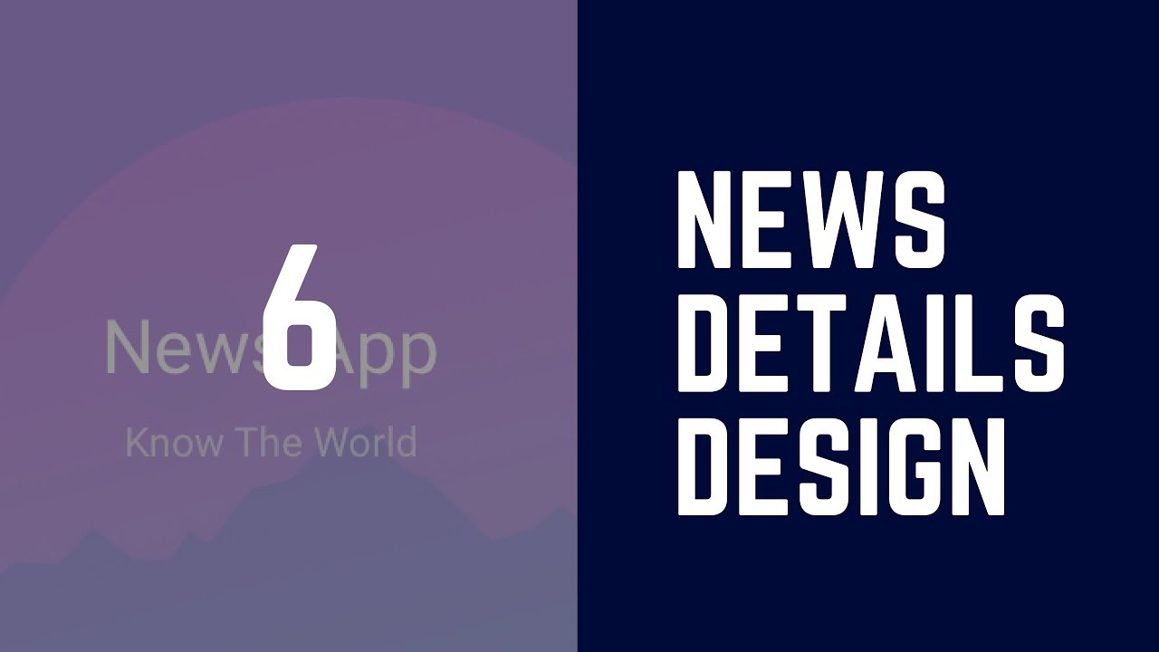How to Design ionic 2 | 3 app from Start to End (News App) | Making Of News Details Screen