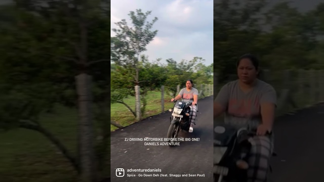 ZJ driving the motorbike practicing for Indian drive #indianroads #adventure #motorcycle #learning