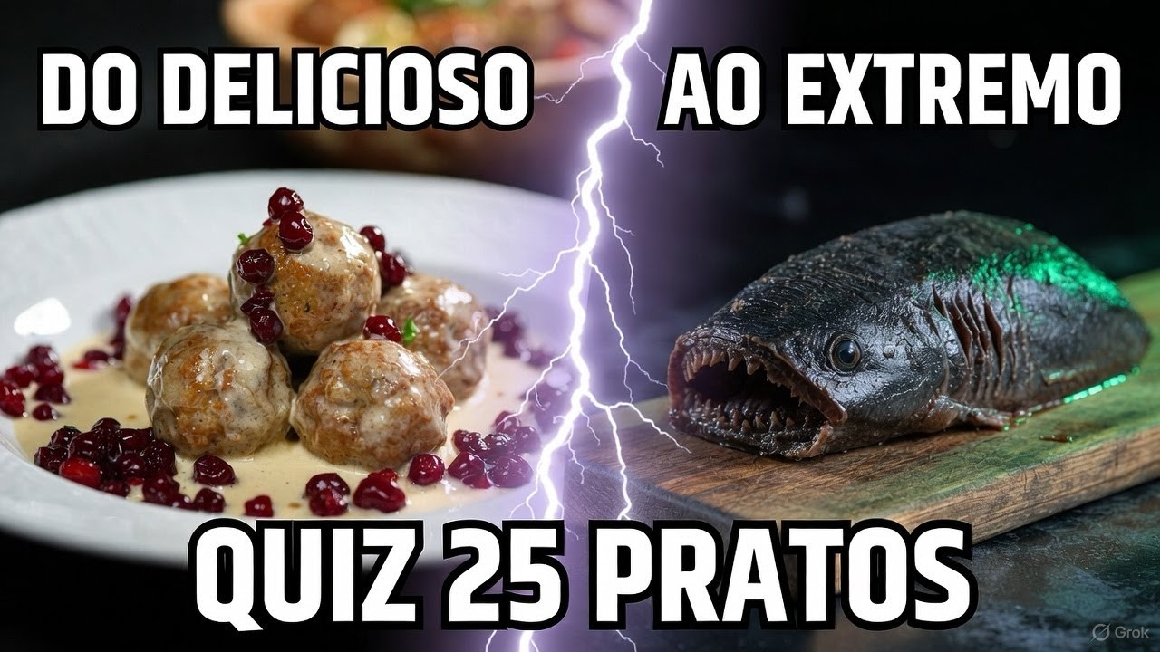 Quiz Escandinávia: 25 Pratos da Noruega, Suécia e Dinamarca 🐟