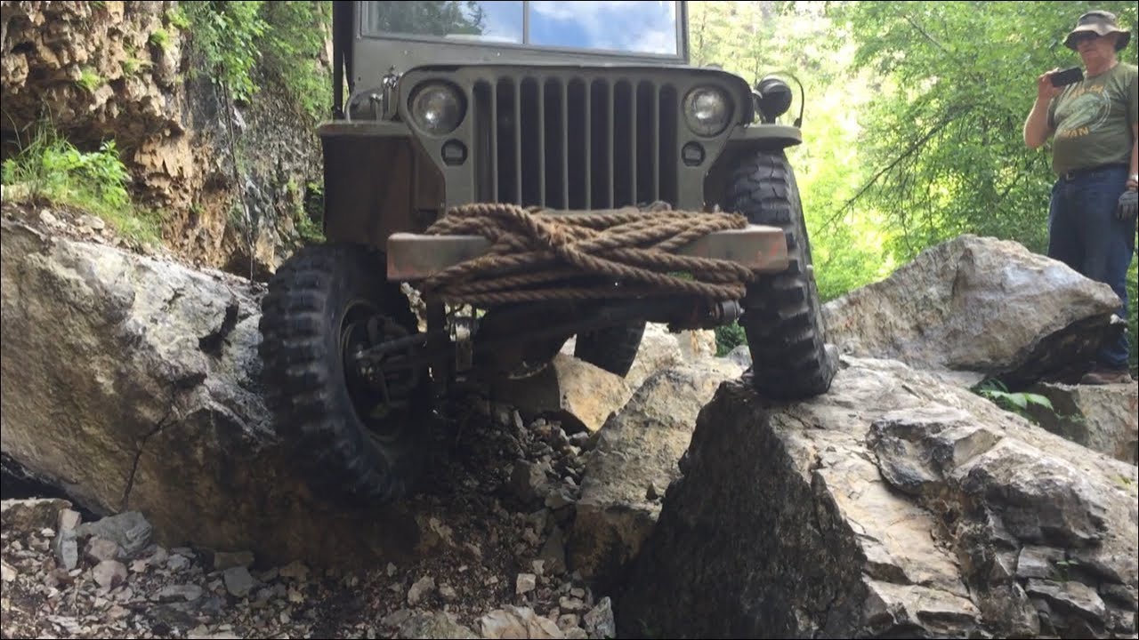Willys Jeep Rock Crawling @Hal Johns Trail Black Hills