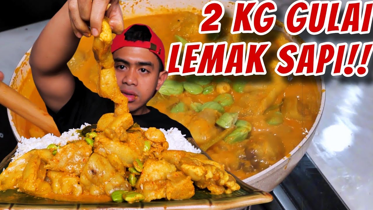 KOLESTEROL MELUNJAK!! MUKBANG 2 KG GULAI LEMAK SAPI PALING BRUTAL!!