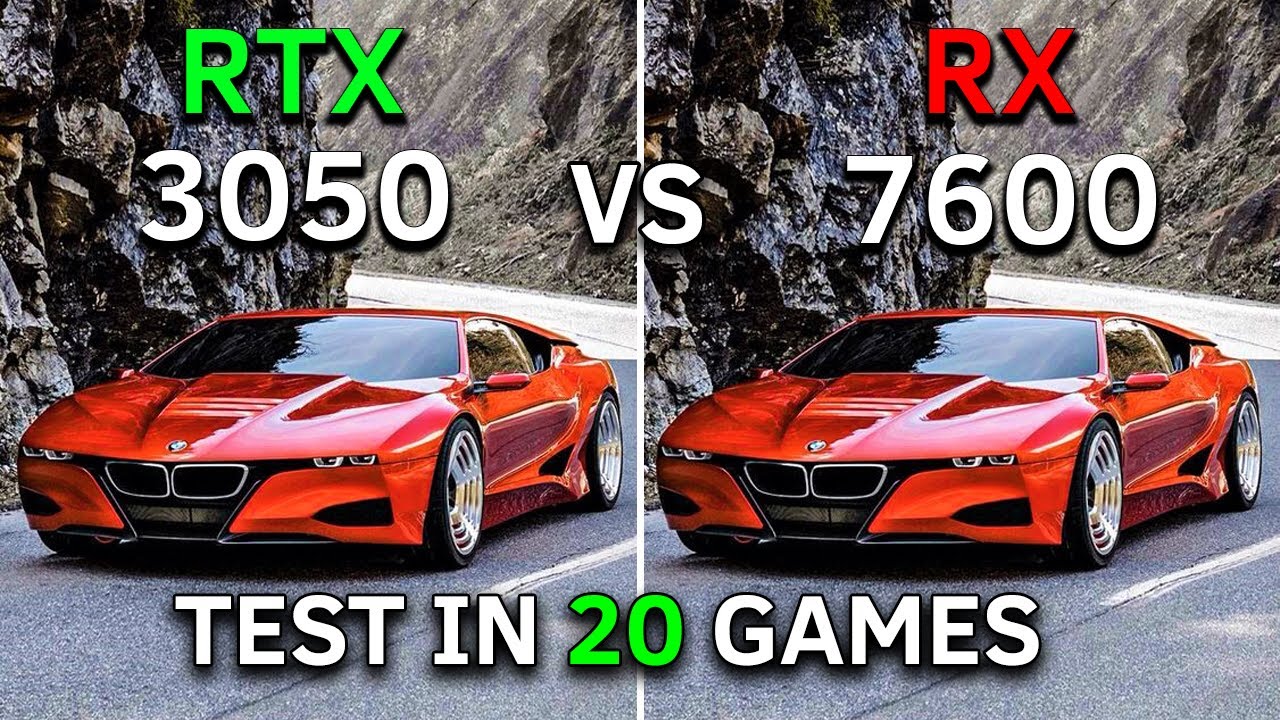 RTX 3050 vs RX 7600 | Test In 20 Games at 1080p | 2023