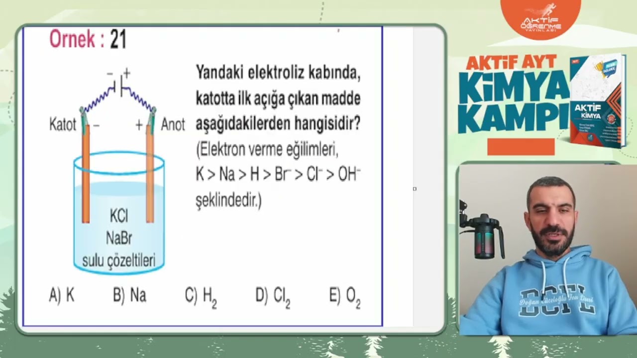 40 Günde AYT Kimya Kampı 27. gün Aktif Kimya Elektroliz