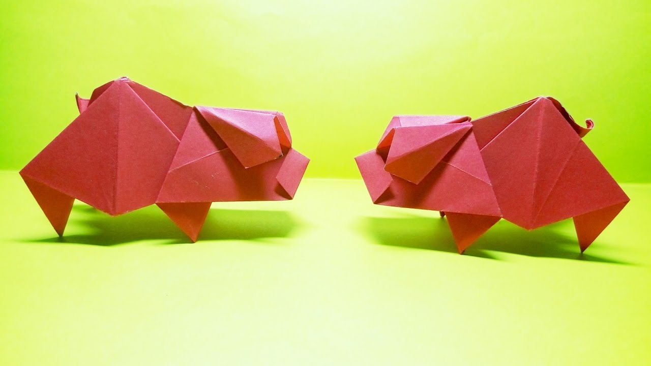 Оригами свинья (Hideo Komatsu)