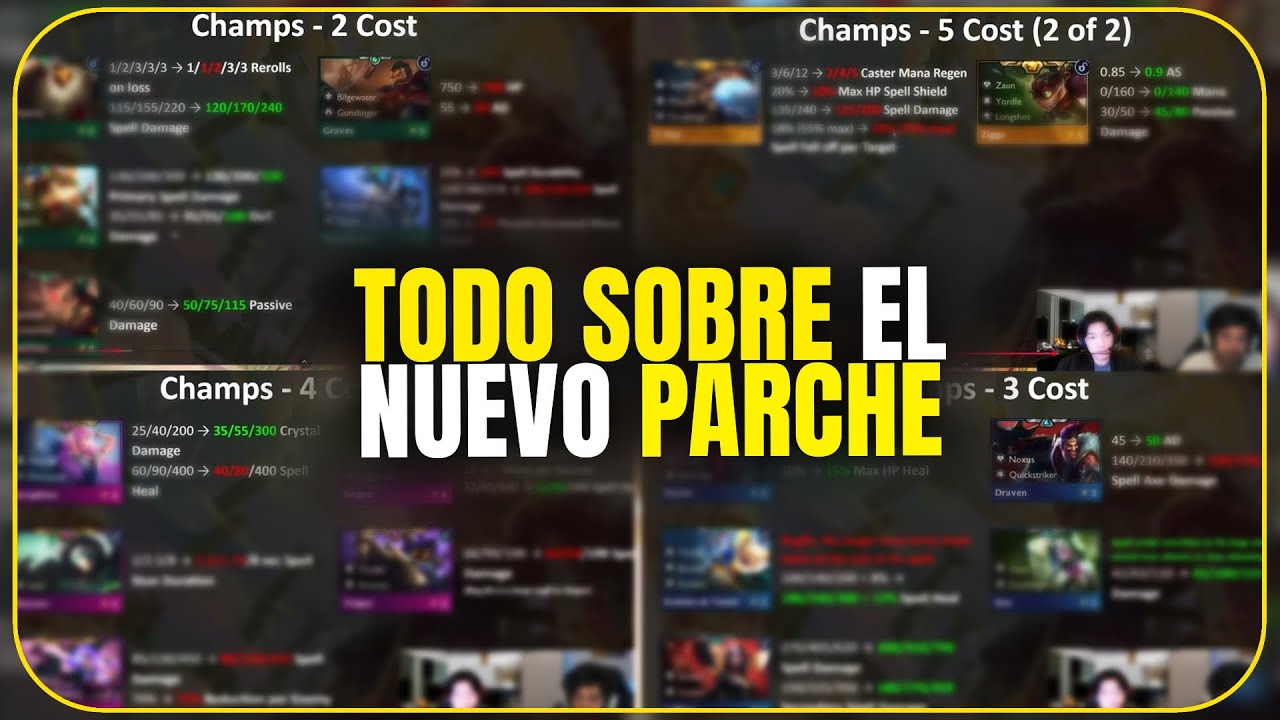 TODO SOBRE EL NUEVO PARCHE DE TFT