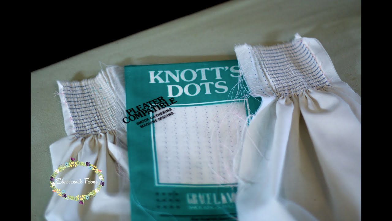 how to pleat by dots for smocking