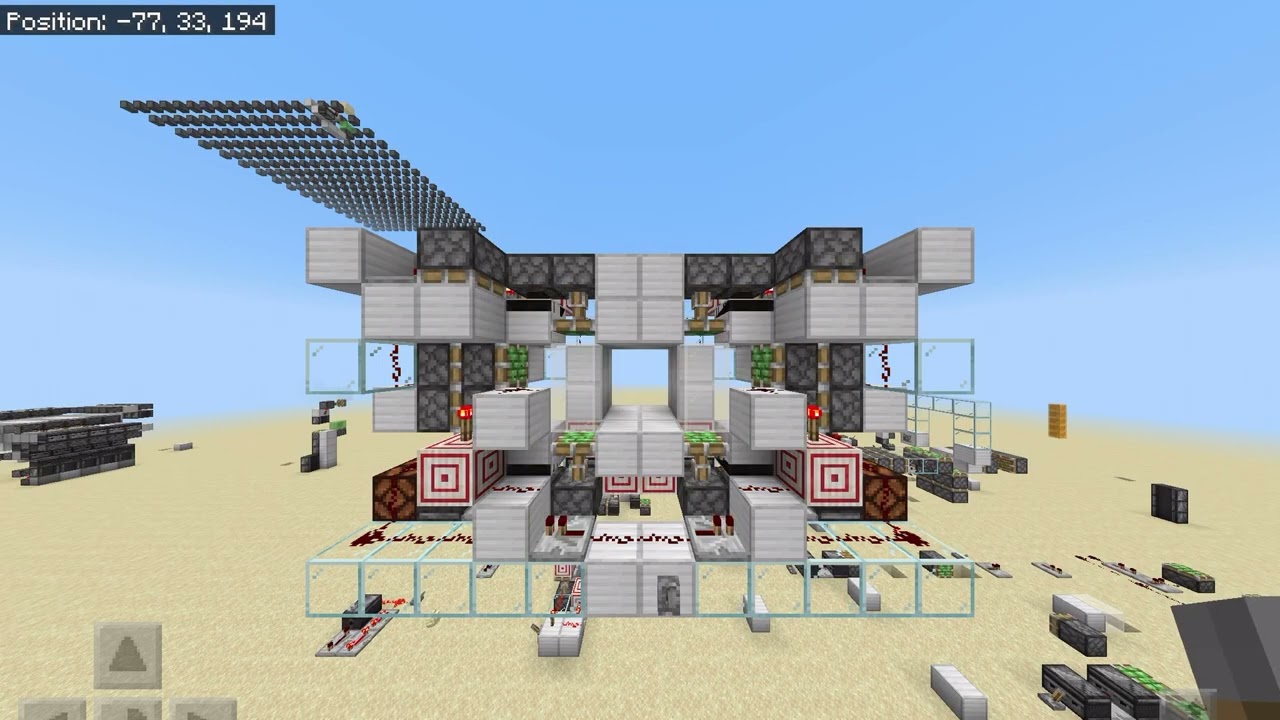 2x2 seamless glass piston door