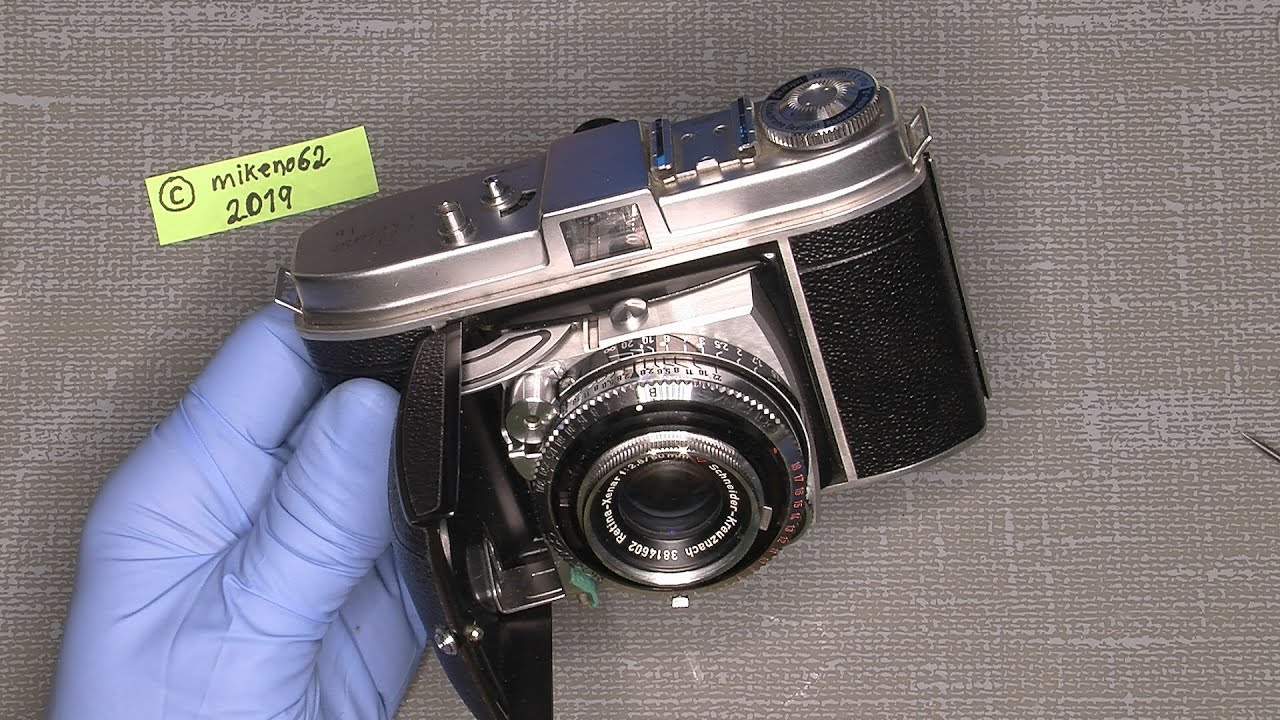 Working with Kodak Retina 1b     Oil on the aperture and shutter blade