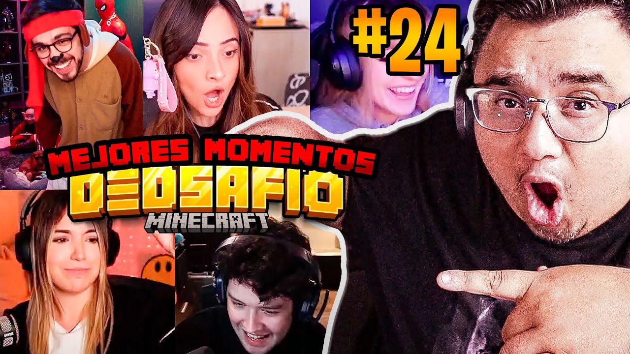 REACCIONANDO A MEJORES MOMENTOS EN DEDSAFIO MINECRAFT 3 DIA 24