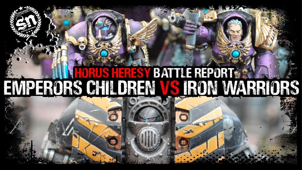 Emperor's Children vs Iron Warriors - Horus Heresy (Battle Report)