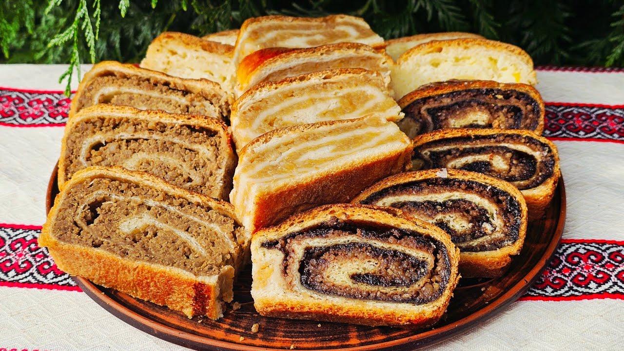 🇺🇦🍎ДОМАШНІ КІФЛІЇ З ГОРІХАМИ, ЯБЛУКАМИ, СИРОМ ТА ЧОРНОСЛИВОМ. ЗАВИВАНЦІ, БАНИКИ, КІФЛИКИ, КРУЧЕНИКИ.