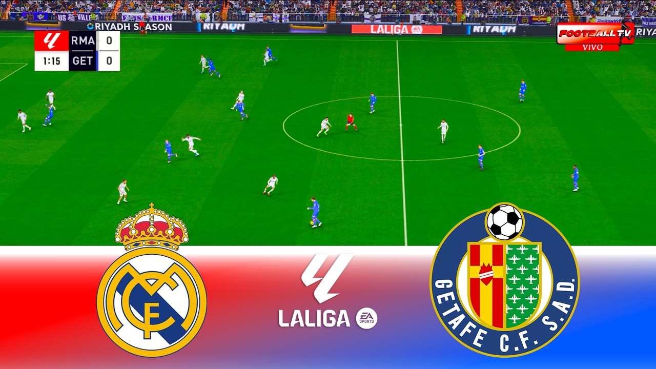 Real Madrid vs Getafe - Spanish La Liga 2025/26 | Full Match All Goals | Pes 21 Gameplay