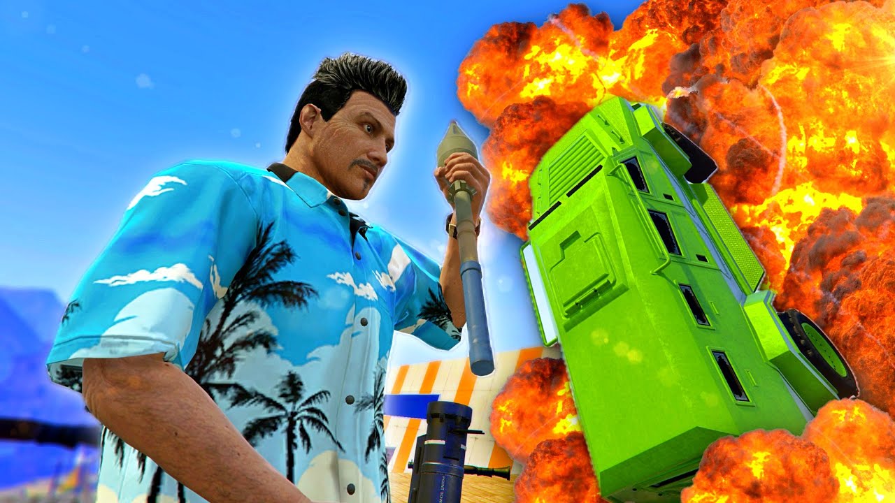 AUTA vs. RPG 💥🚗 WALKA na PALETACH | GTA 5 Online
