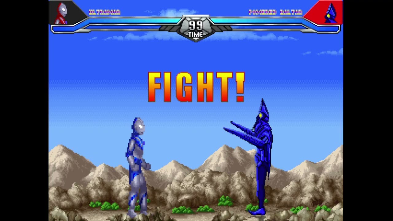 Ultraman MUGEN Tournament Round 1 - Ultraman vs Powered Baltan