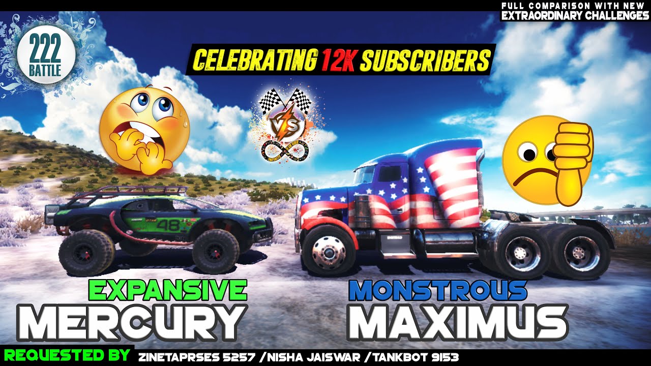 MAXIMUS VS MERCURY Off The Road | INFINITE OTR CAR VS TRUCK 2024 | Android New Gameplay Infinite