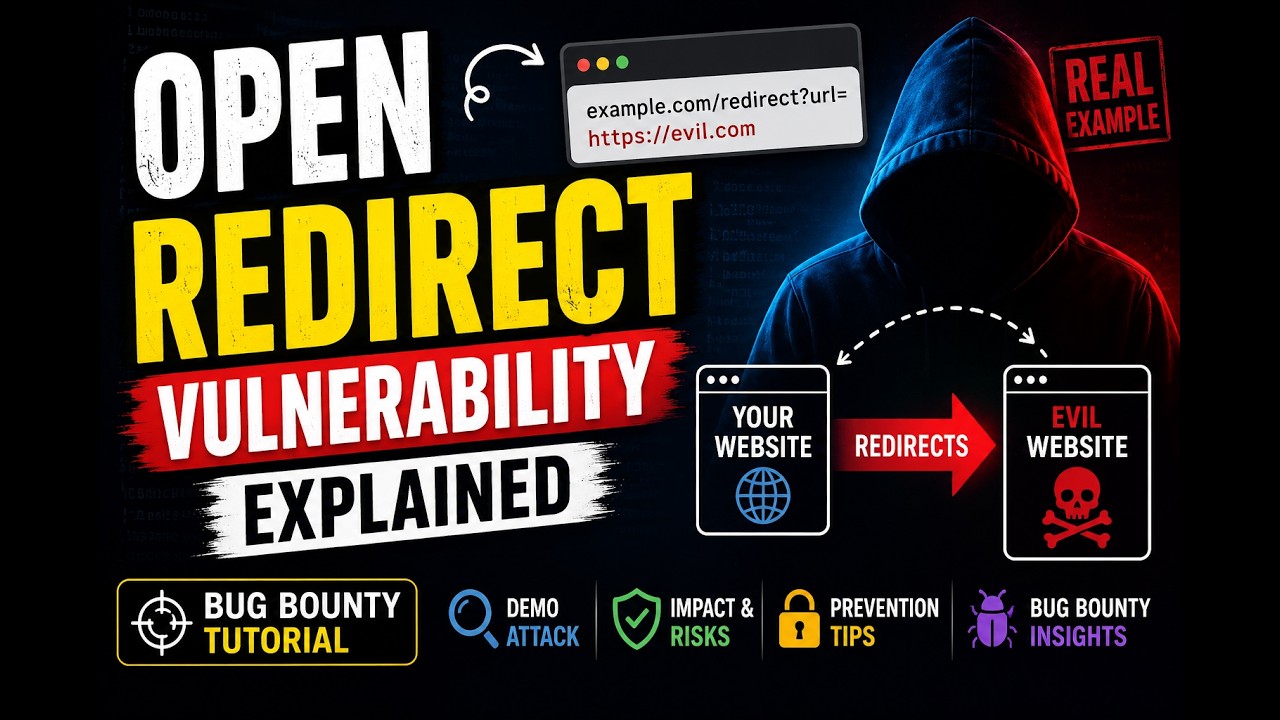 🚀 Open Redirect Vulnerability Explained | Bug Bounty Tutorial