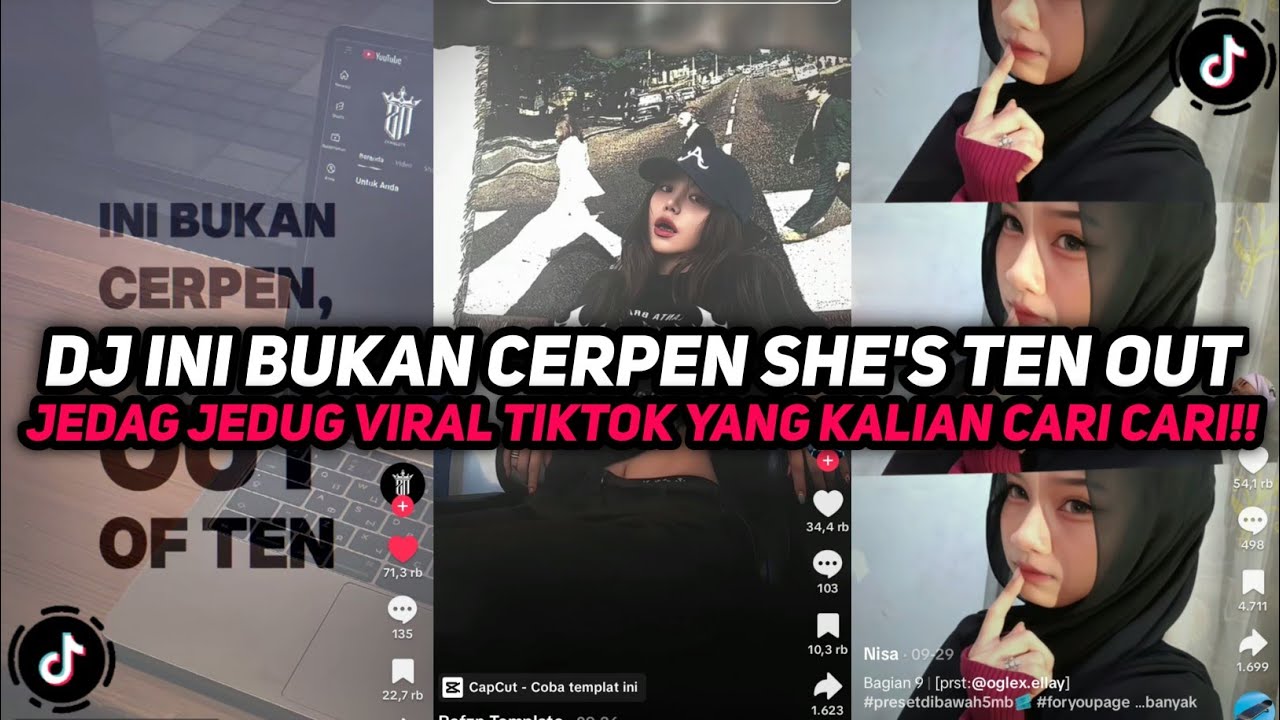 DJ INI BUKAN CERPEN SHE'S TEN OUT OF TEN | DJ KASIH ABA ABA SOUND JEDAG JEDUG VIRAL TIKTOK 2025 !