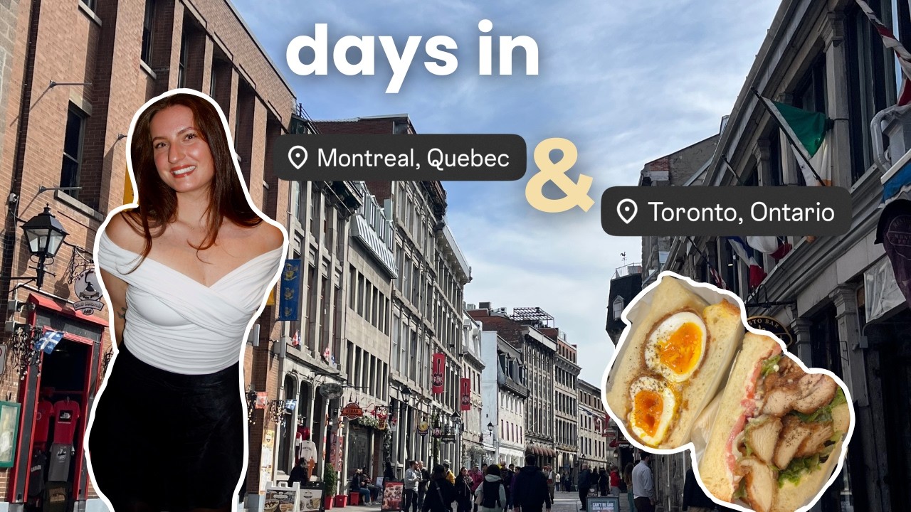 weekend in montreal + reset routine in toronto | travel vlog & productive days in my life