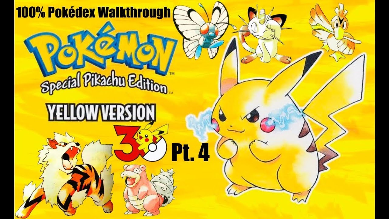 Pokémon Yellow | 100% Pokedex Walkthrough Pt. 4