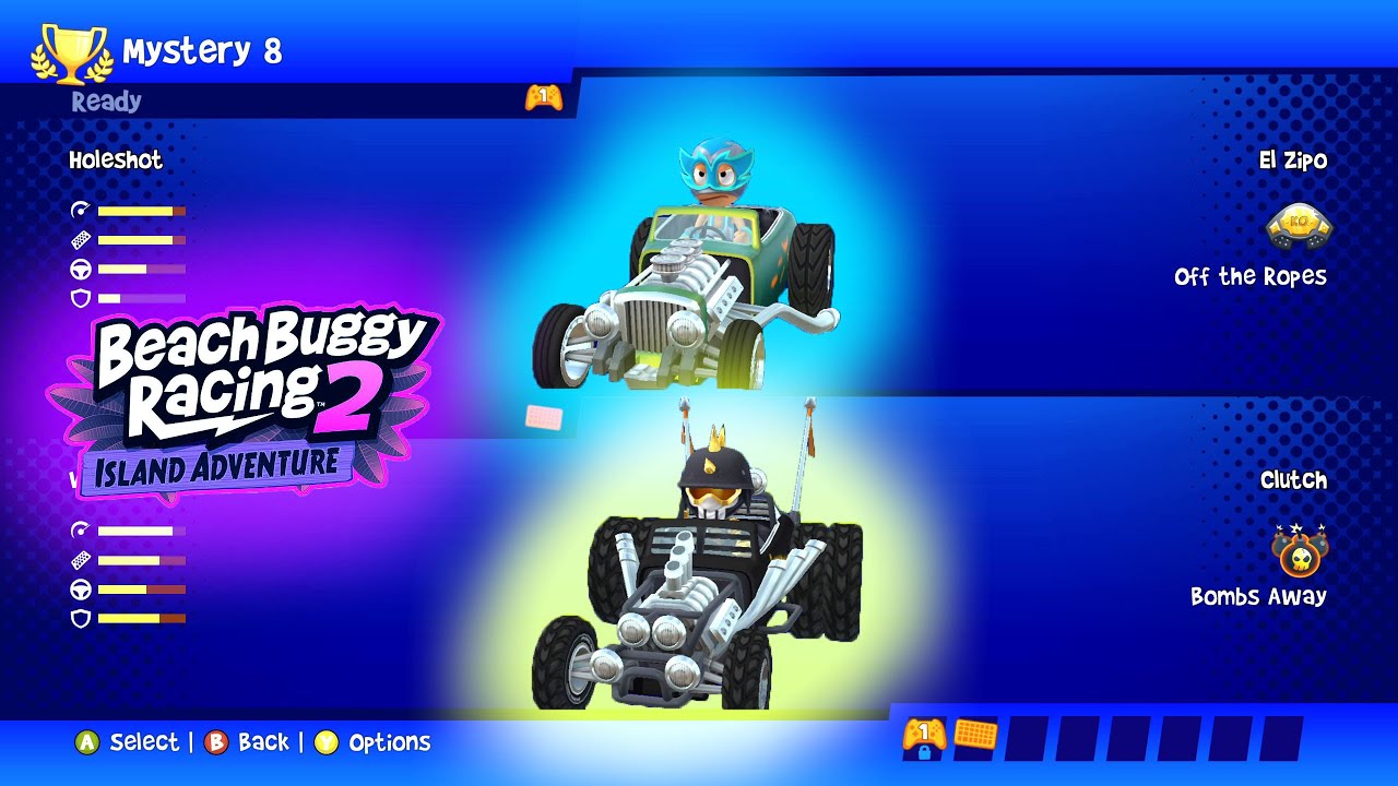 El Zipo ft Holeshot vs Clutch ft Waste Rod - Beach Buggy Racing 2 Island Adventure