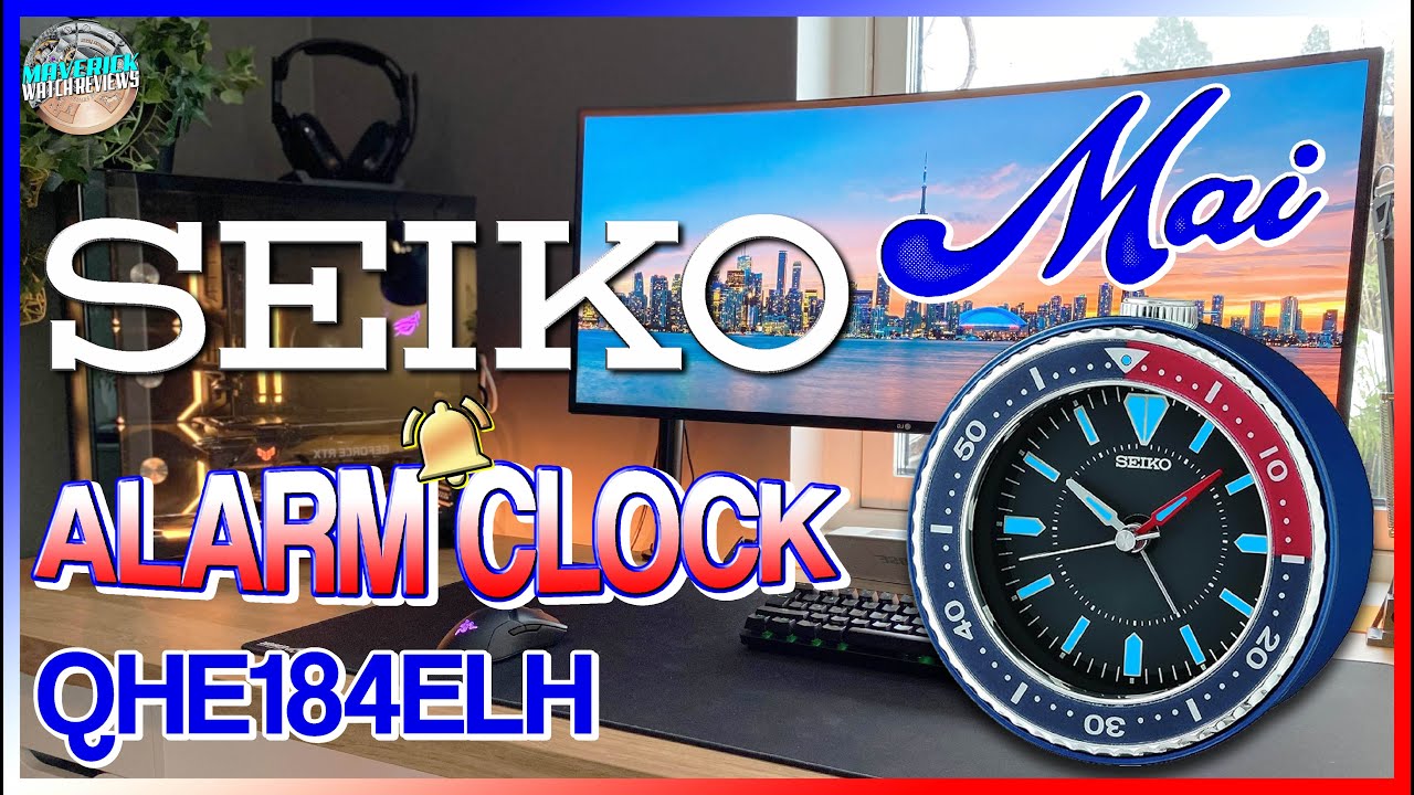 Настольный дайвер! | Настольные часы-будильник Seiko Mai Silent Sweep QHE184ELH, распаковка и обзор