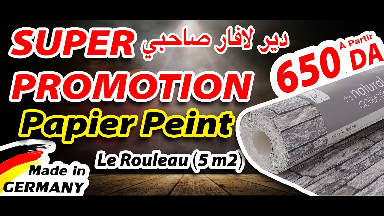 Promotion Papier Peint à Partir de 650 DA Le Rouleau ( MADE IN GERMANY)