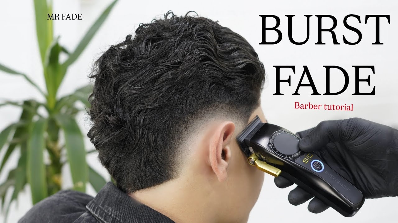 💈How to Do a Burst Fade with Wet Style Finish | Step-by-Step Haircut Tutorial - barber tutorial