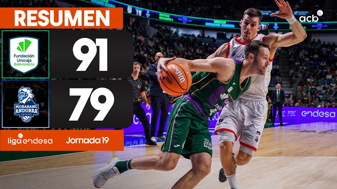 Unicaja - MoraBanc Andorra (91 - 79) RESUMEN | Liga Endesa 2025-2026