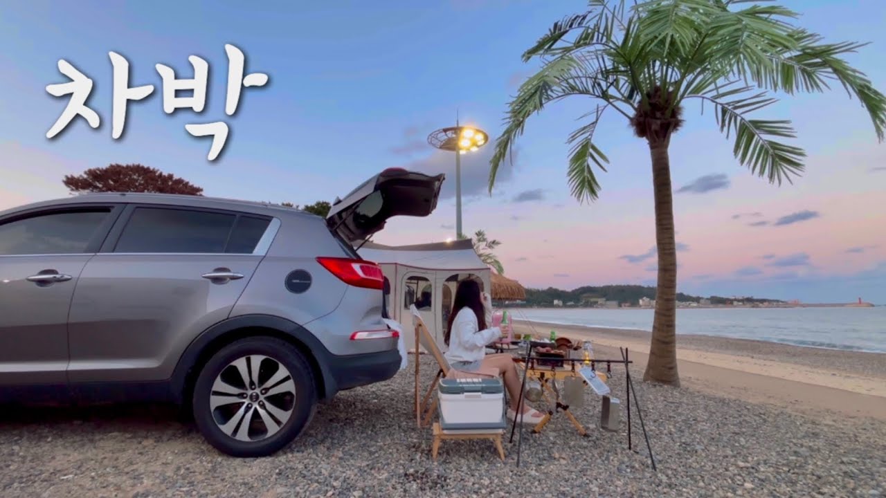하와이 아니고 10,000원 노지🌴 | 이웃 잘 만나야 하는 이유  | 솔로캠핑  | 차박캠핑  | 캠핑 브이로그  | 관성솔밭해변