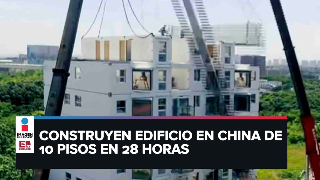 Construyen edificio en China en 28 horas
