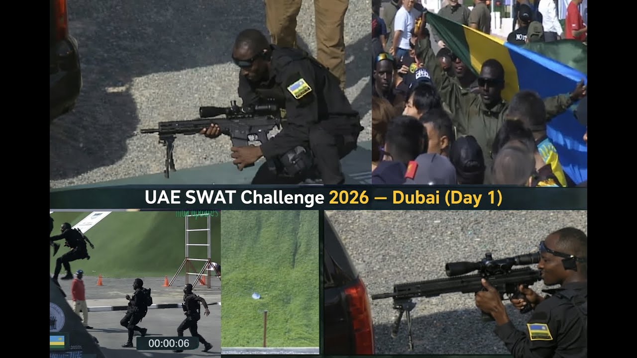 ABAKOMANDO B’URWANDA Team 2 bitwaye neza muri UAE SWAT Challenge 2026