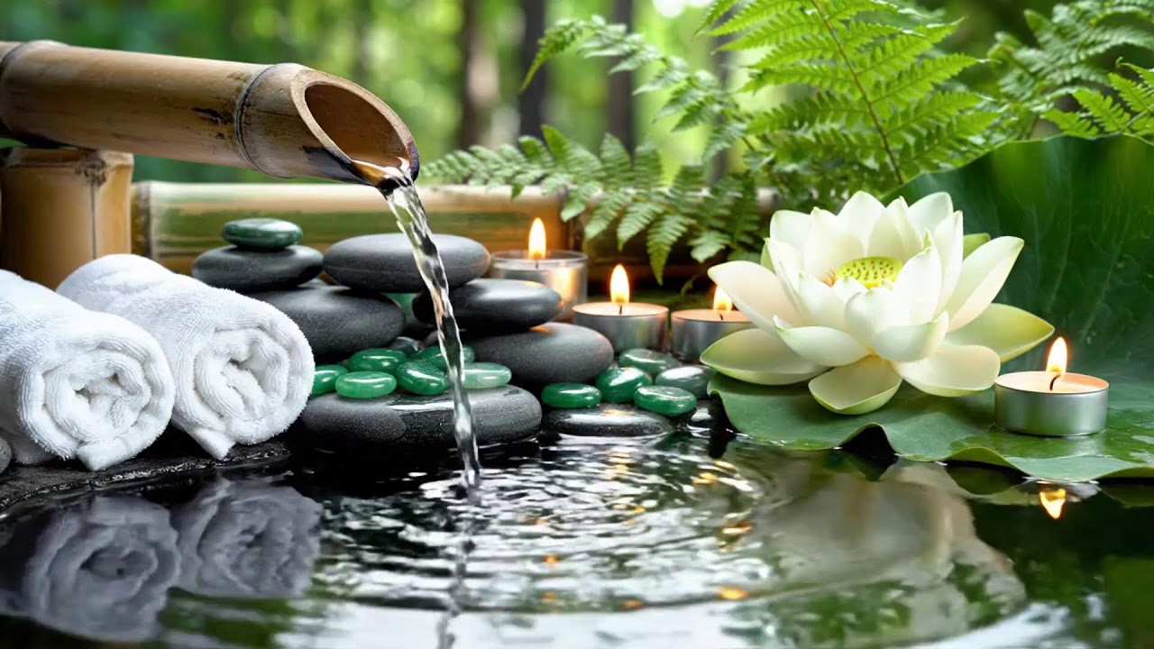 Healing Piano + Soothing Water Sounds 🌿 Deep Healing, Stress Relief & Inner Peace