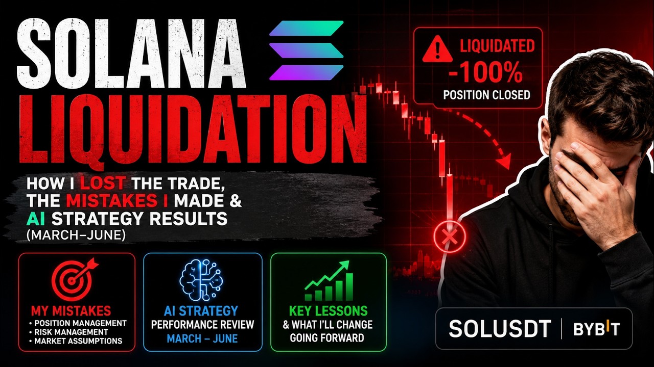 SOLANA LIQUIDATION: How I Lost the Trade, The Mistakes I Made & AI Strategy Results (March&ndash;June)