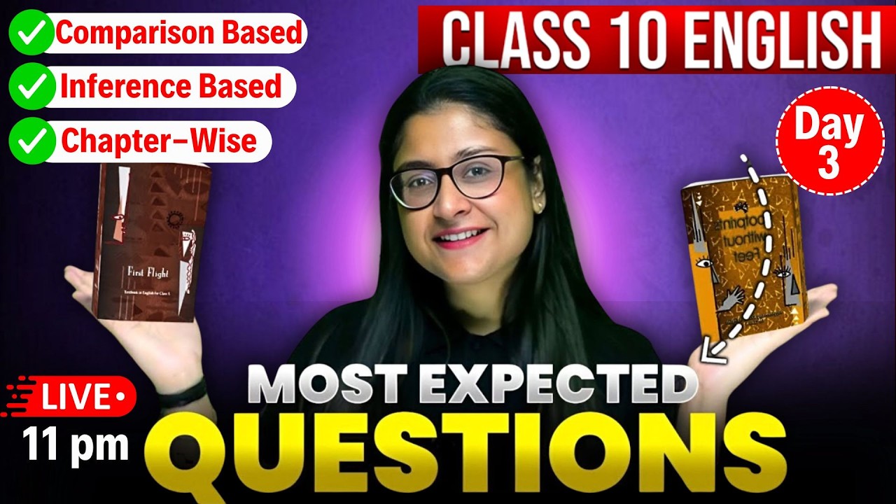 Class 10 English 2026 | First Flight - Most Expected Questions Chapter-wise 🔥 CBSE 2026 | Nikita