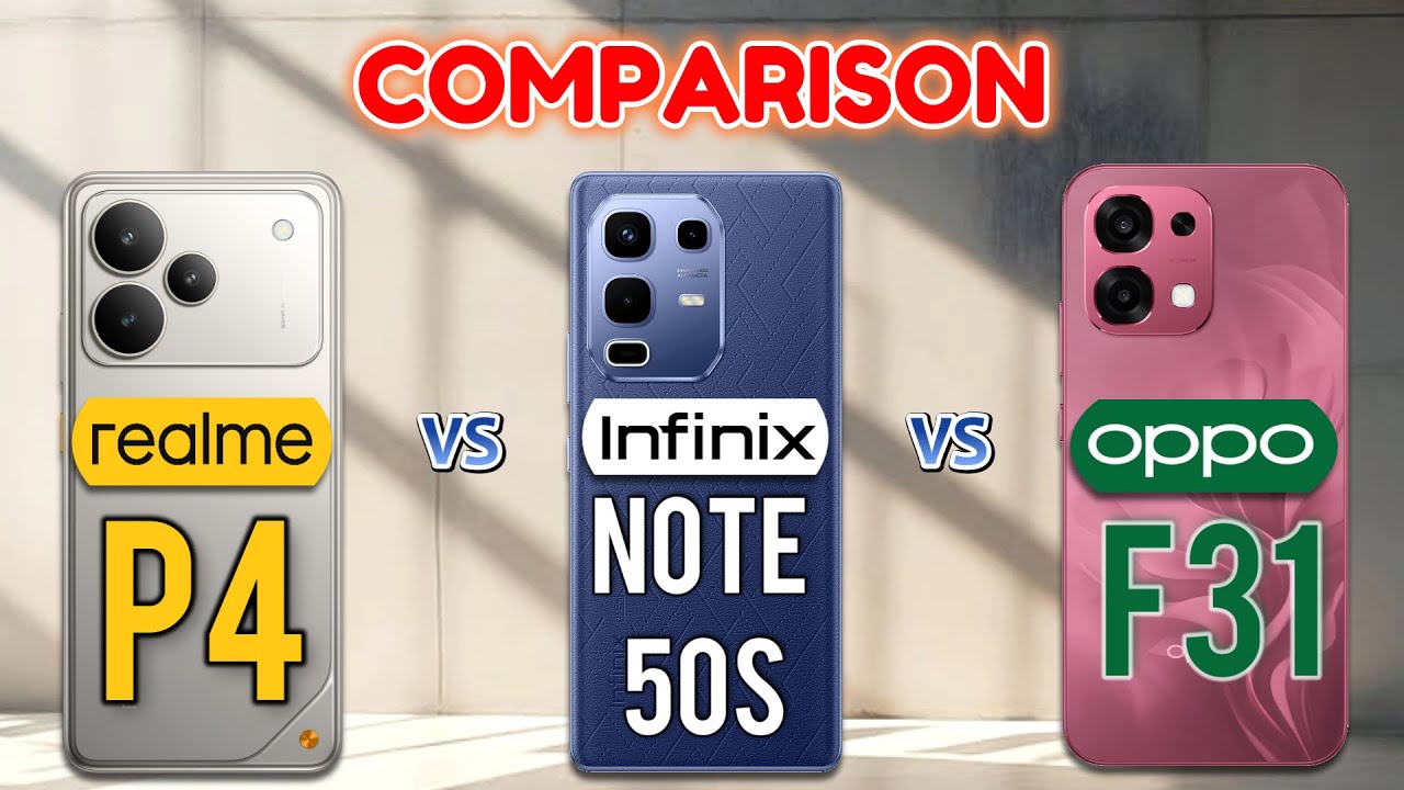 realme P4 vs Infinix Note 50s vs OPPO F31 : Best Phone ❓😯