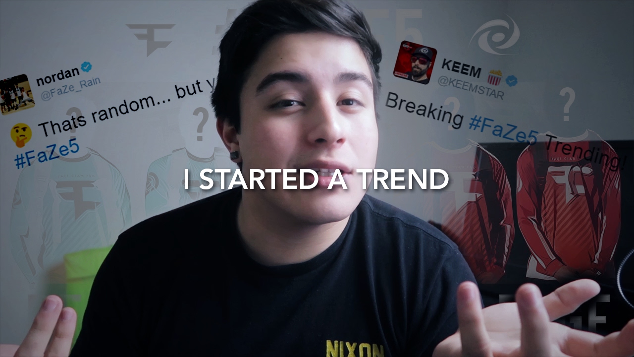 WHY AND HOW I GOT A HASHTAG TRENDING ON TWITTER!! (#FaZe5 Social Experiment)