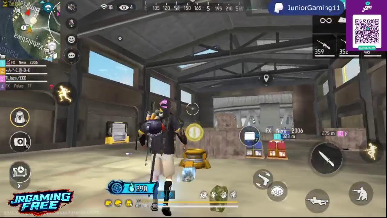 Haciendo hora en Free 👑😍| Sur💎 | Suscribete y Laikea❤️🔔| @jrgamingfree #gameplays