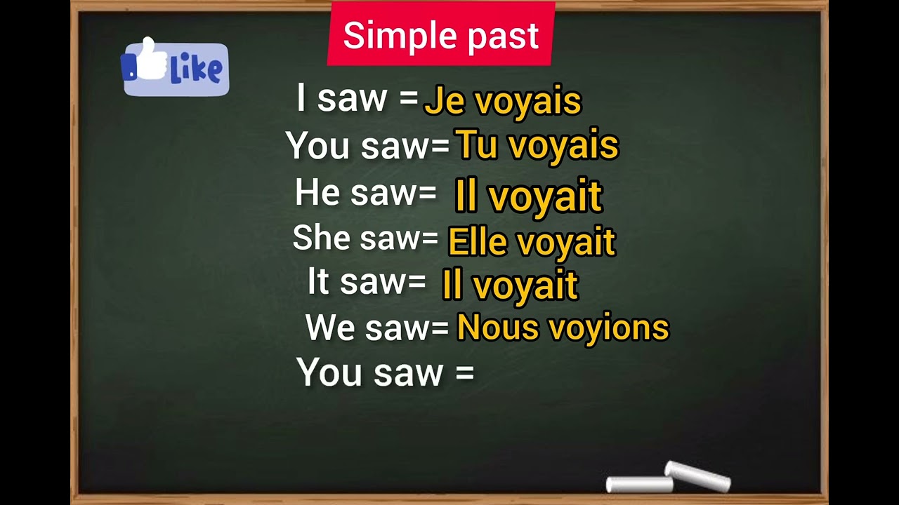 conjugaison du verbe To see