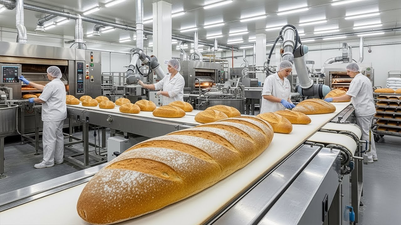 Inside the World's Most Modern Bread Factory - From Wheat Grain to Packaged Bread