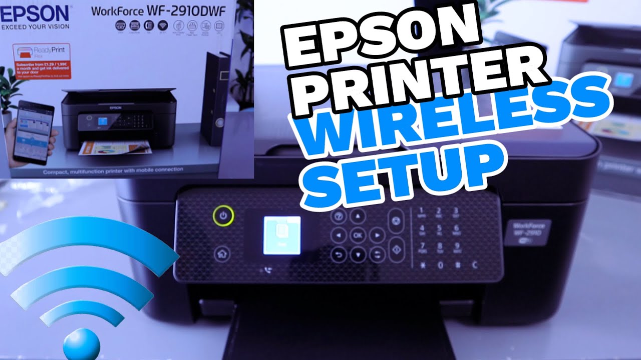 Как настроить/подключить беспроводной принтер Epson WF 2910DWF к W| Подключите принтер Epson к Wi...