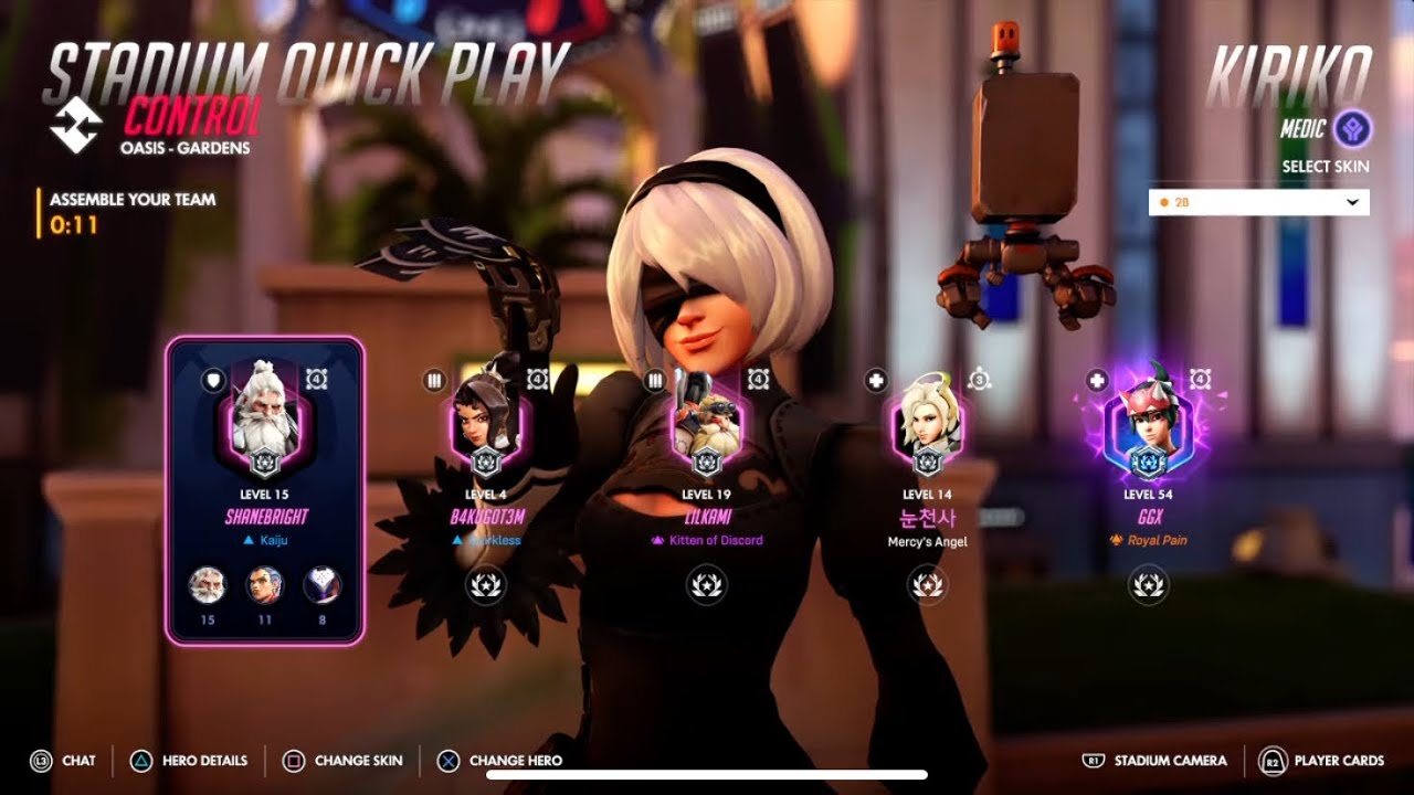 2B OR NOT 2B practicing with kiri - OVERWATCH SEASON 1 + MERCY + KIRI- GGX