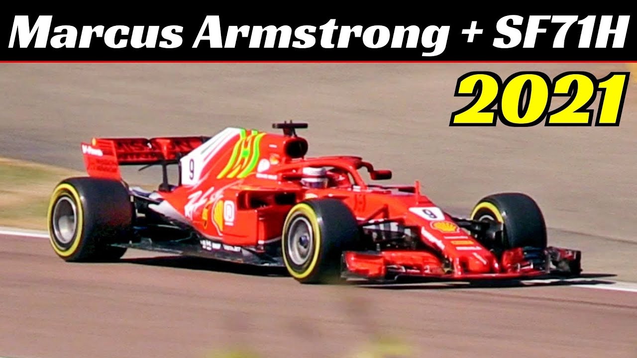 Marcus Armstrong Test the 2018 Ferrari F1 SF71H - April 8, 2021 - Fiorano Circuit - V6 Turbo Sound!
