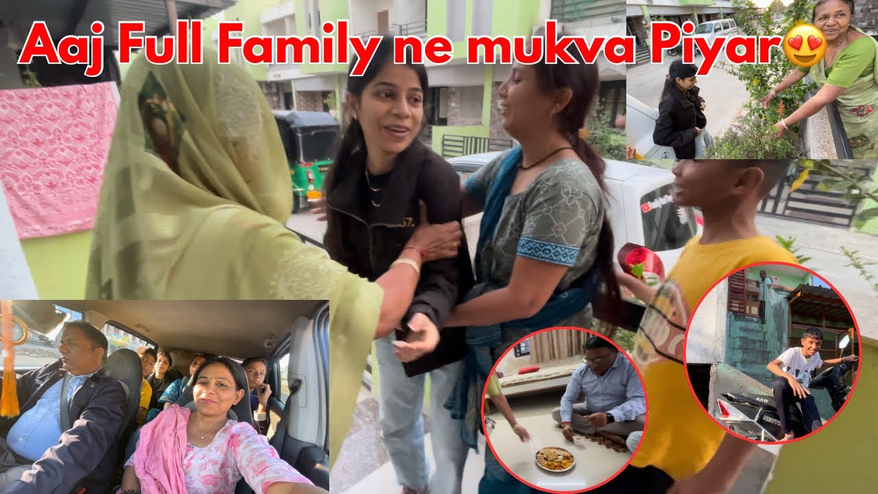 Aaj Achanak j Piyar Bhabhi ne Mukva | Dhruvi Sasri gai | Family real vlogs thakors