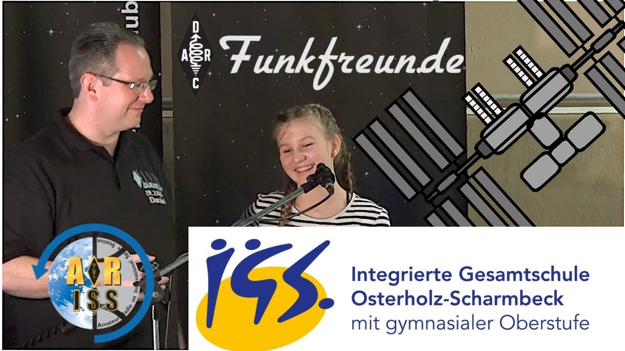 ISS Funkkontakt mit IGS Osterholz-Scharmbeck und Gymnasium Soltau - ARISS 2018-10-23