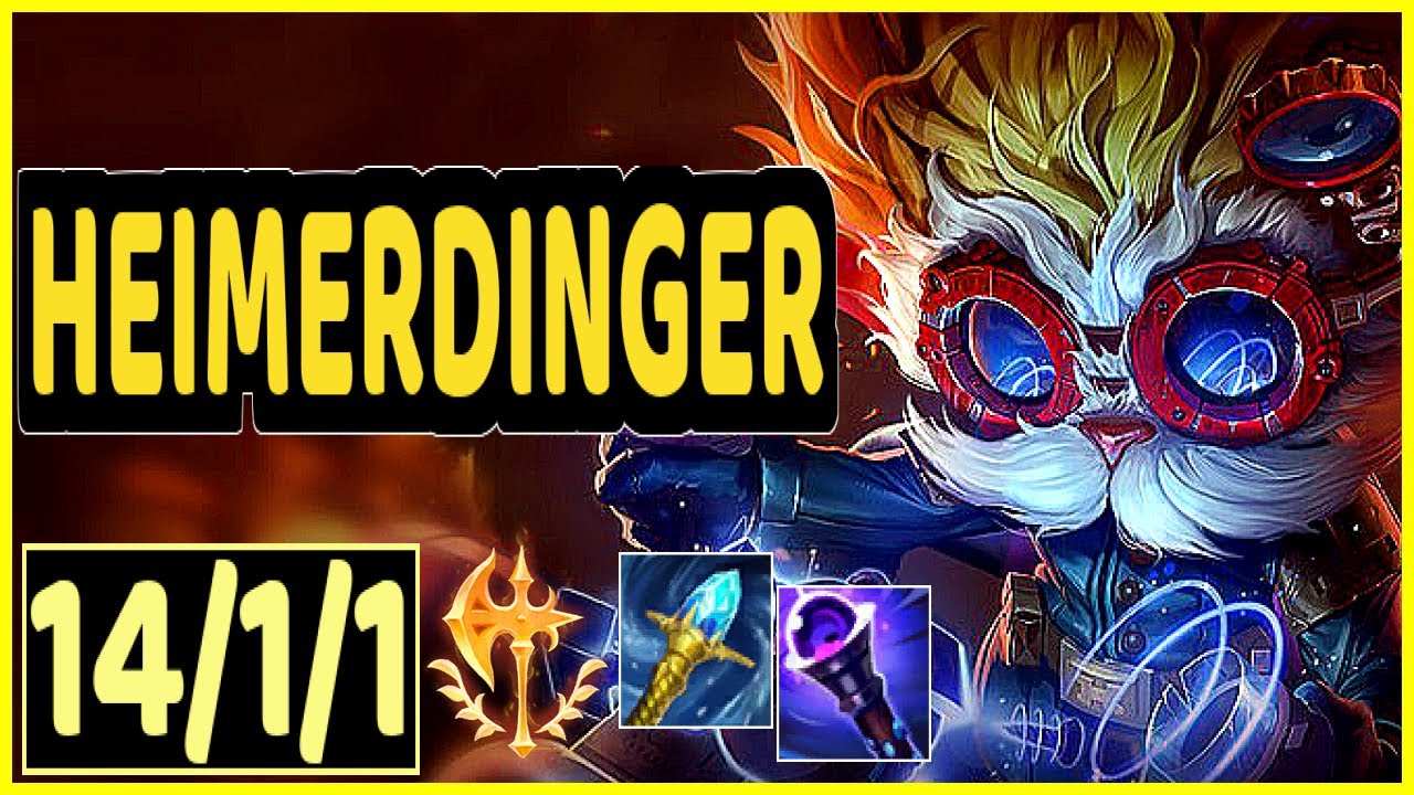 HEIMERDINGER VS VOLIBEAR - 14/1/1 KDA TOP GAMEPLAY