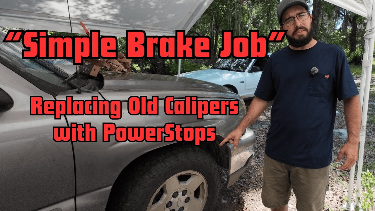 Replacing Old Worn Out Brake Calipers w/ PowerStop Calipers. 2007 Silverado Classic